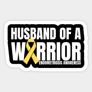 Husband of a Warrior Endometriosis Awareness Sticker